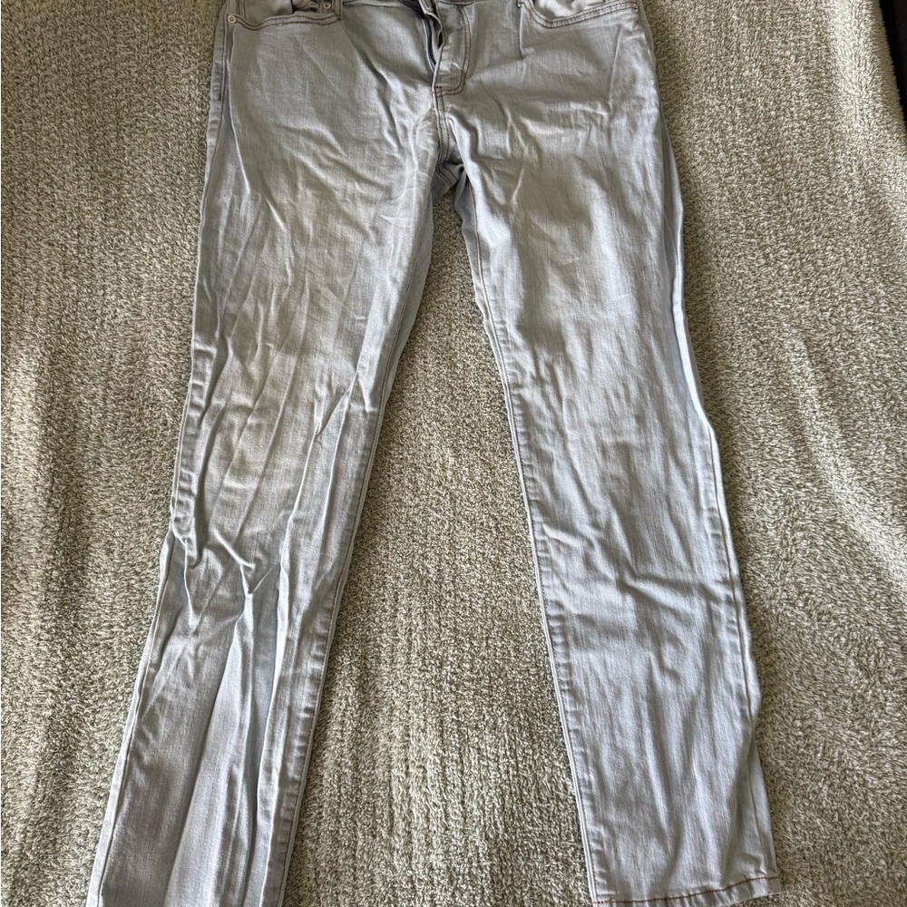 Fashion Nova Light Gray Men Jeans